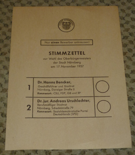 Nostalgie stimmzettel zur - nostalgie!,