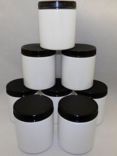 8 Wide Mouth Round 570cc White