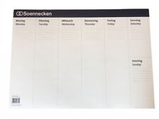 1 Schreibunterlage Wochenübersicht 20 Blatt 42 x 59 cm Schreibtischunterlage
