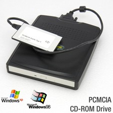 PCMCIA EXTERNES CD-ROM LAUFWERK FÜR NOTEBOOK LAPTOP CD OPTICAL DRIVE WIN 98 XP
