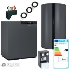 Viessmann Pelletkessel Vitoligno 300-C 18 kW Paket Pufferspeicher 600 Vitocell