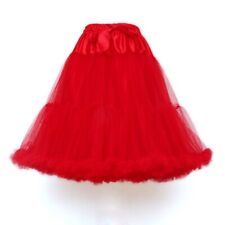 Mädchen Lolita Petticoat Crinoline Unterrock Lang Tutu Netz Tüllrock Kostüm