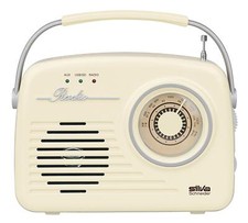 Silva-Schneider Mono 1965 Kofferradio Netz- oder Batteriebetrieb beige