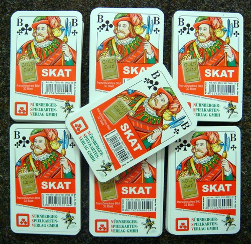10x blatt skat karten - 10x,