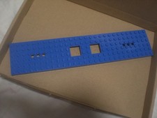 Lego City Zug, Eisenbahn Grundplatte 6x28 Blau Waggon 92339