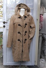 ESPRIT WINTERMANTEL DUFFLECOAT PARKA CORD STEPPFUTTER KAPUZE ABNEHMBAR BEIGE XL