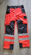 Litz Warnschutz Hose Gr. 48 Warnkleidung Workwear  Orange Größe M Sommerhose