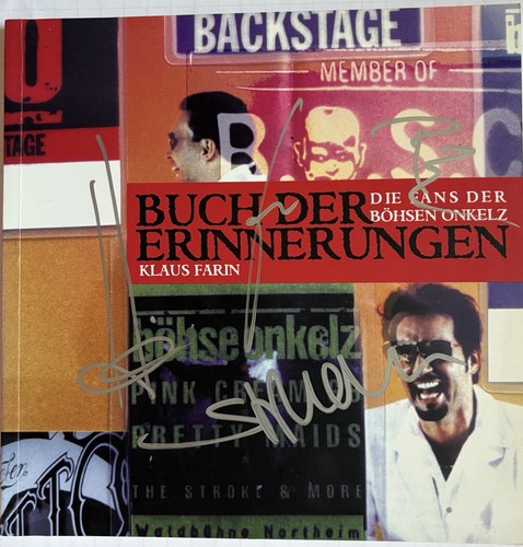Böhse onkelz signiert buch - böhse,