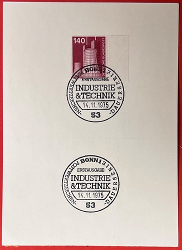 Ersttagsstempel brd 1975 wie - ersttagsstempel,