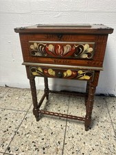 Handbemalte Bauernkommode Tisch Kommode Nähkasten Nähschrank Schrank Schweden