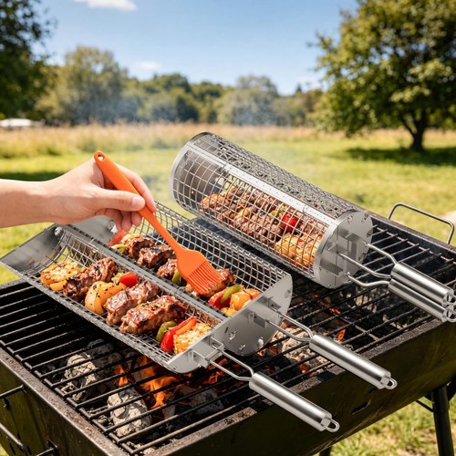 Grillkorb set mit - grillkorb,
