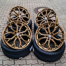 19 Zoll Alufelgen RW03 für VW Golf 8 7 6 5 7R 6R R32 GTI GTD GTE ET45 Bronze