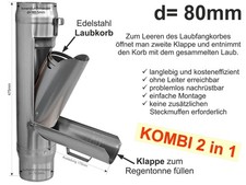 Zink Fallrohr Multiklappe =