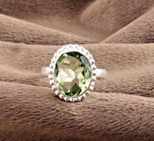 Grüner Amethyst Edelstein 925