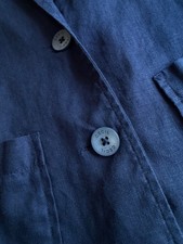 Cecil Blazer mit Reverskragen Gr.36/38 S in dunkelblau, 100% Leinen Neu!