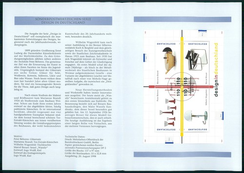 Brd sammelblatt 1998 - brd, 1998/25