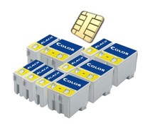 10 Druckerpatronen passt  für Epson T040-T041 C62 / CX3200