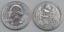 USA Quarter America the Beautiful - Ozark Riverways D 2017 unz.