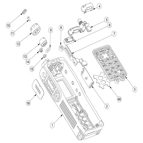 Motorola selector knob cover - selector,