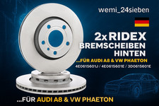 Ridex Bremsscheiben hinten 82B1002 Audi A8 4E VW Phaeton 279,8mm Set