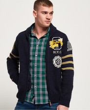 Superdry varsity strickjacke - varsity,
