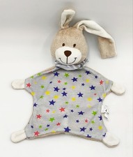 TCM Tchibo Schmusetuch Hase Sterne Halstuch Schnuffeltuch Kuscheltuch Grau Braun