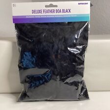 S094 Federboa Schwarz - Karneval - Fasching - Verkleidung - Halloween 