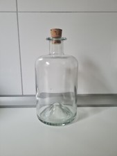 Apothekerflasche + Korken 500ml 16x8cm, Vorratsflasche,Glas.