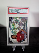 Lothar Matthäus 2023-24 Topps Chrome UCC Starball Debut PSA9