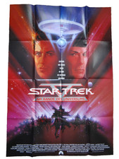 Star Trek Rande Universum Alte Vintage Kino Film Plakat Poster 120x84cm Gefaltet