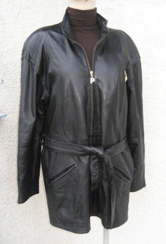 Ledermantel schwarz per me - 38,