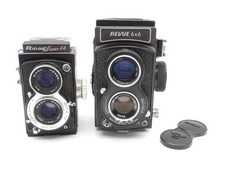 2x TLR Kamera Revue 6x6 (Seagull) + Ricoh Super 44