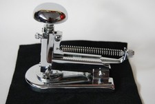 El Casco Design-Schreibtischheftgerät/Tacker M-5 CT verchromt in OVP wie NEU!