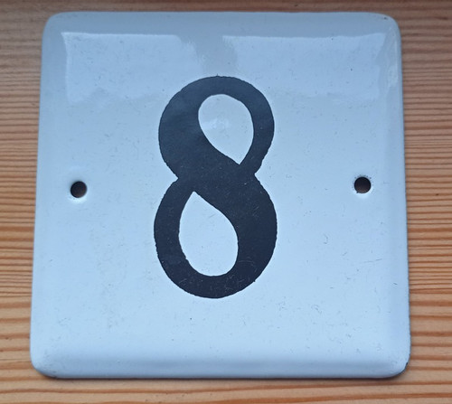 Emailleschild hausnummer wie - emailleschild,