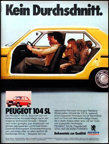 Peugeot 104 originale - sl,,