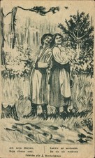 Künstler Ak Polnische Tracht