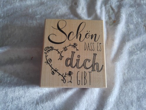 Stempel/Holzstempel/Spruch/neu