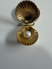 585 Gold Anhänger Muschel mit