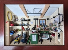 3D Bild aus Holz: Elektriker