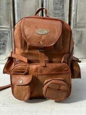 GVB Leder Rucksack Backpack Vintage Messenger Real Laptop Travel (Extra Large)
