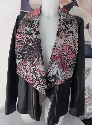 Damen lederimitat jacke blazer - damen,