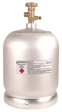 Aluminium gasflasche 2kg - gasflasche, leer