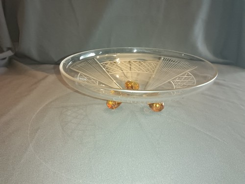Alte glasschale mit braunen - alte,