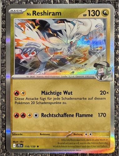 Pokemon karte ns - pokemon, reshiram