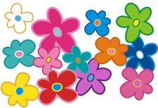 Blumen Aufkleber Hippie Blumen