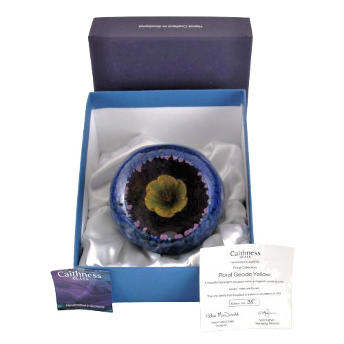Caithness floral geode yellow - caithness,
