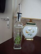Ölflasche (Italy) Olivenölflasche Ölspender Essig Glas gemustert 250ml  w.Neu