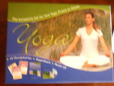 Die Yoga-Box. 40 Übungskarten, Begleitbuch und CD- Zustand gut -Set für zu Hause