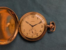 Cyma Antike Taschenuhr vergoldet REF. 776 Adjusted | Savonette | schöner Zustand