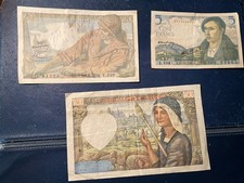 !ALT+RAR! Frankreich 3 Banknoten Geldscheine Lot Sammlung Konvolut Gut Erhaltung
